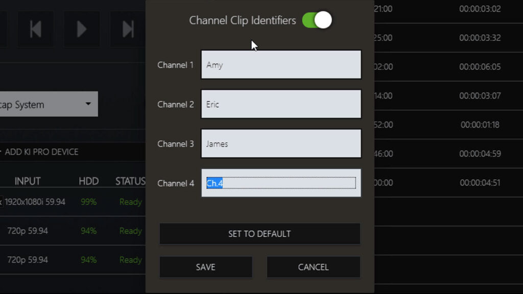 Custom Channel Identifier