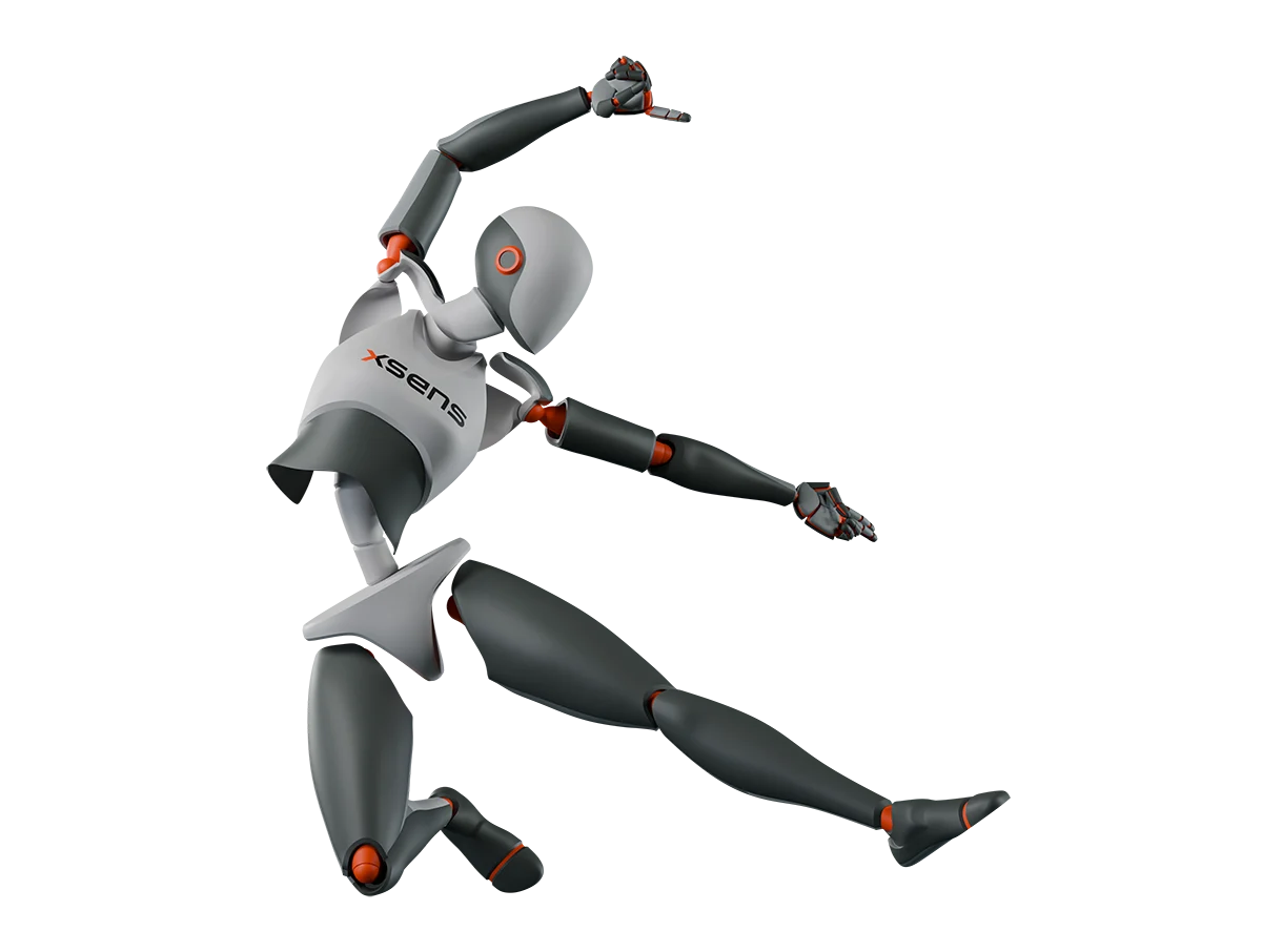 Xsens CGI avatar in jumping